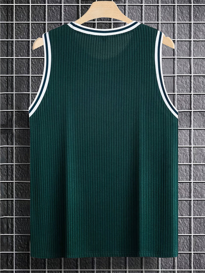 Herren Sportliches Tanktop mit Kontrast-Details – Athletischer Look für Freizeit und Training