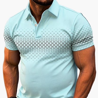 Herren Poloshirt mit modernem Muster – Stilvolles Freizeitshirt für Alltag und Ausgehen
