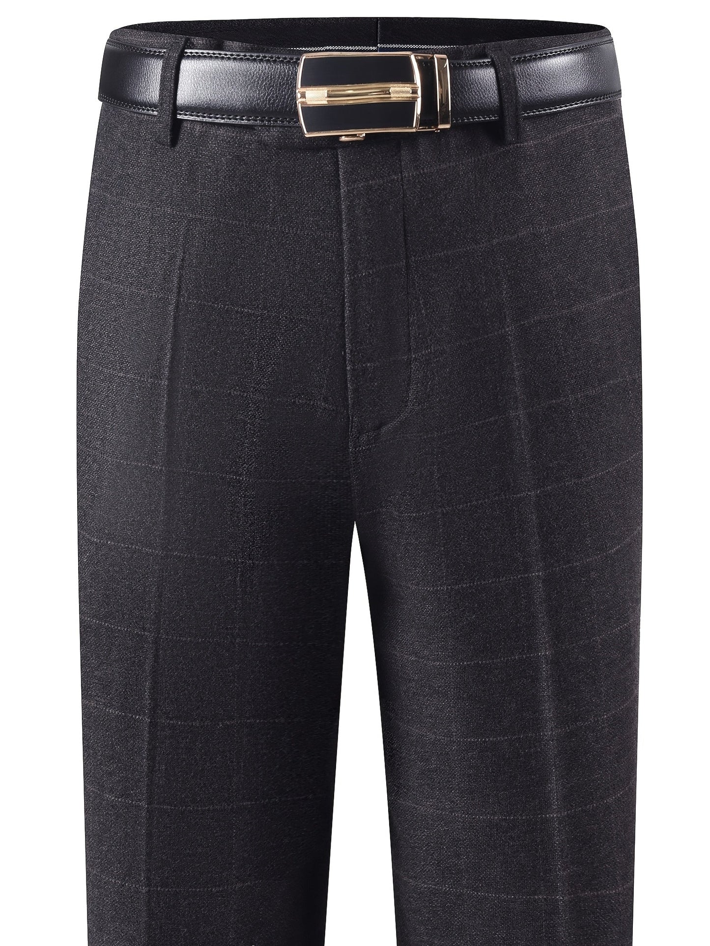 Herren Hose im Karomuster Anzughose Klassisch Elegante Freizeithose