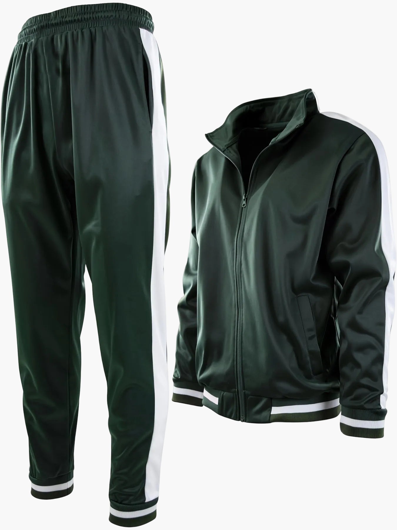 Herren Sportlicher Trainingsanzug mit Farbblock-Design – Freizeit & Fitness Style