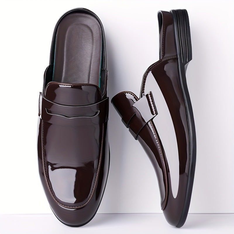 Herren Elegante Backless Loafer – Business & Freizeit Slip-On Schuhe
