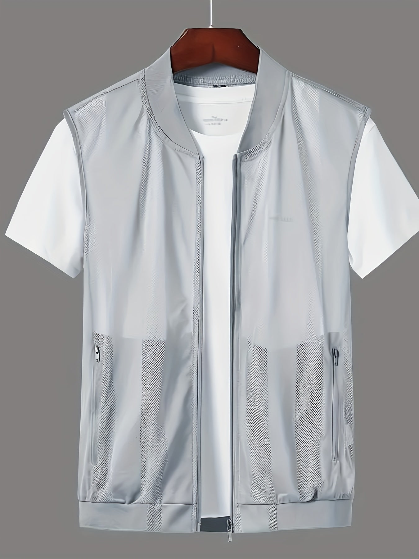 Herren Weste mit Reißverschluss für sportlichen Freizeit-Look