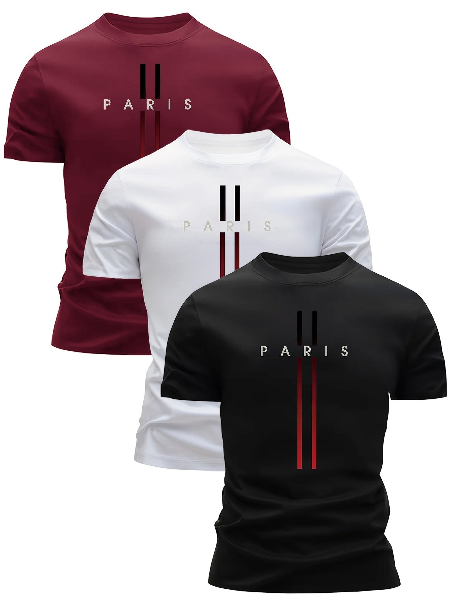 Herren T-Shirt Paris Design – Modisches Freizeitshirt mit Urbanem Stil