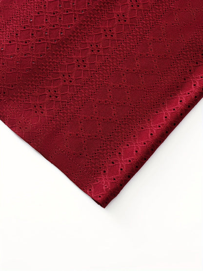 Herren Kurzarm-Hemd mit geometrischem Lochmuster und modernem Schnitt – Ideal für Urlaub, Freizeit & Sommer-Outfits
