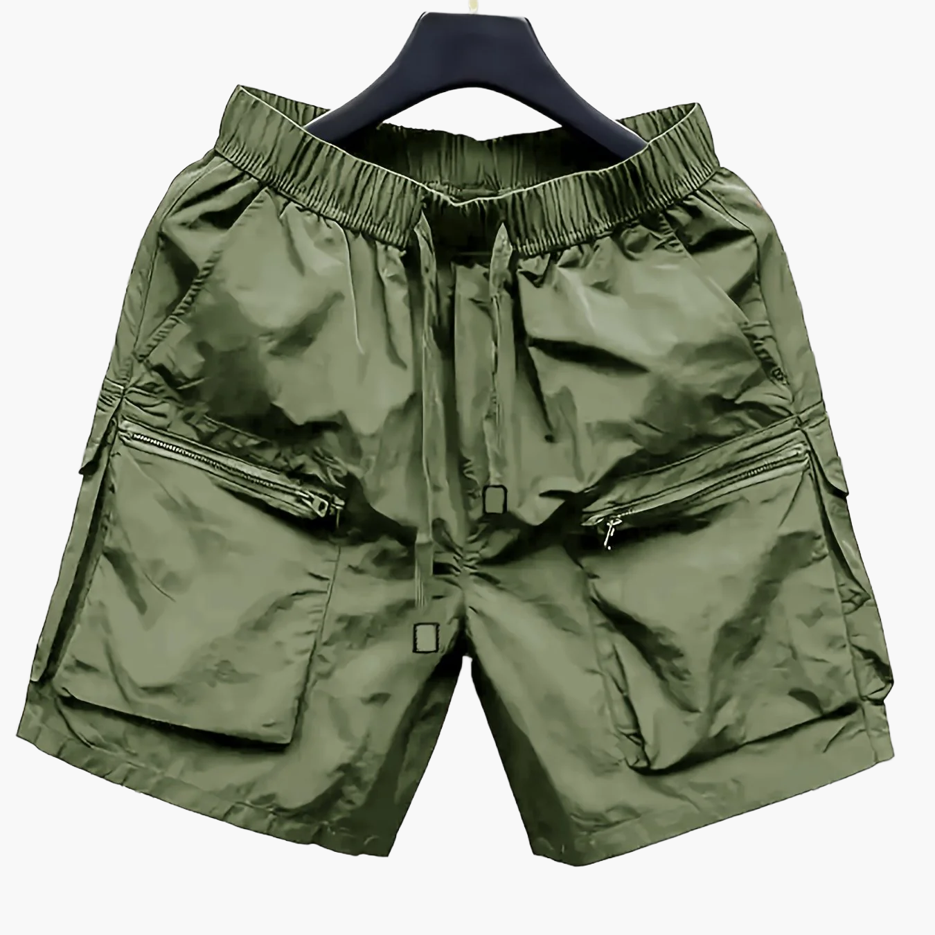 Herren Cargo Shorts mit großen Taschen und Zipper, lässiger Streetwear-Look