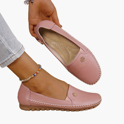 Damen Mokassins Slip-On Loafer Bequeme Alltagsschuhe Freizeit