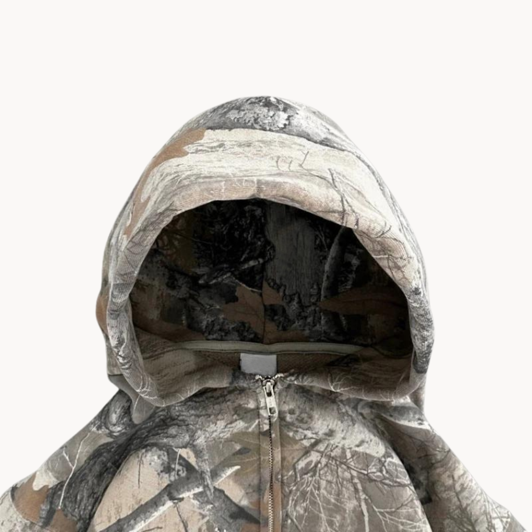 Herren Camouflage Hoodie – Lässiger Kapuzenpullover für Freizeit und Outdoor