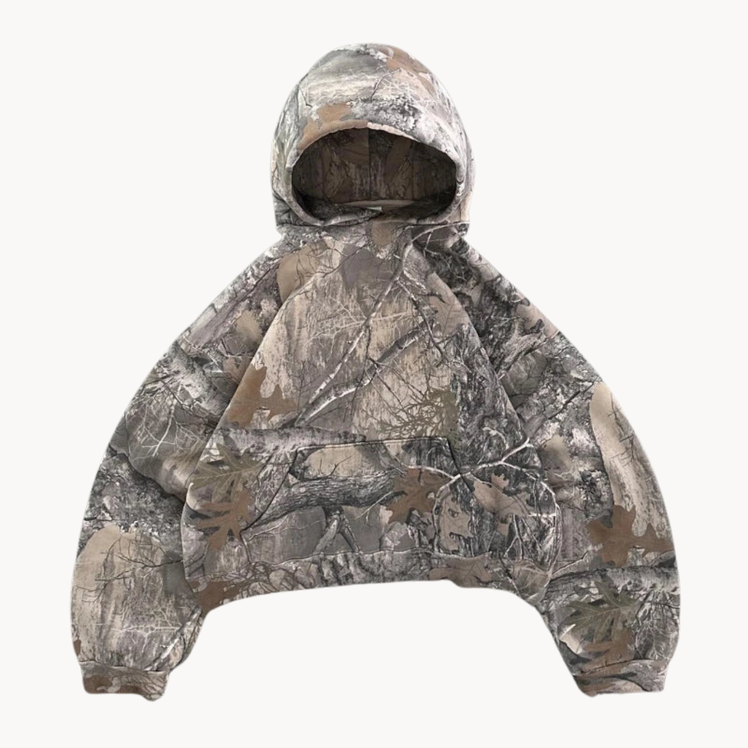Herren Camouflage Hoodie – Lässiger Kapuzenpullover für Freizeit und Outdoor
