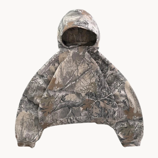 Herren Camouflage Hoodie – Lässiger Kapuzenpullover für Freizeit und Outdoor