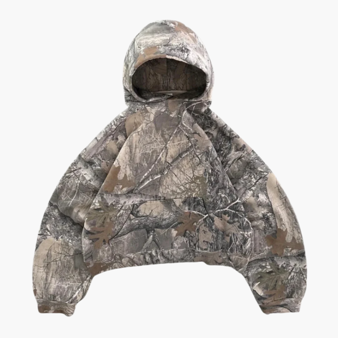 Herren Camouflage Hoodie – Lässiger Kapuzenpullover für Freizeit und Outdoor