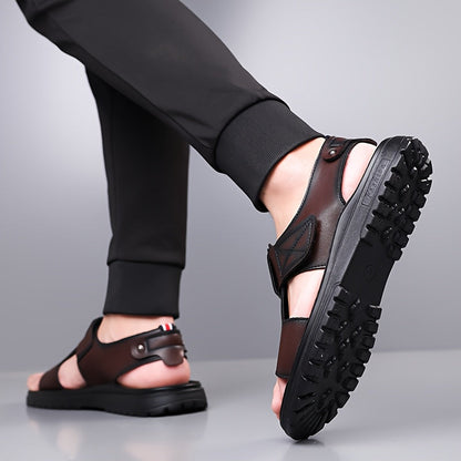Herren Outdoor Vintage Sandalen mit Profilsohle – Bequeme Freizeitschuhe für Alltag & Reisen