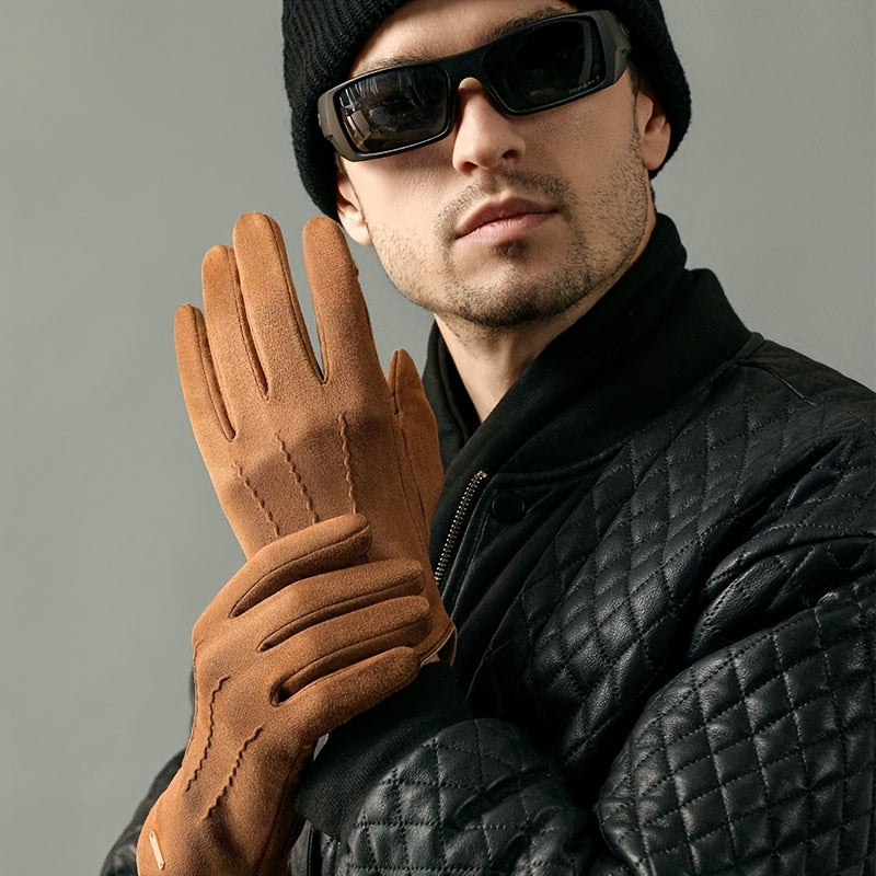 Winter Handschuhe Damen/Herren Touchscreen-kompatibel warmes Fleecefutter, Mehrere Farben