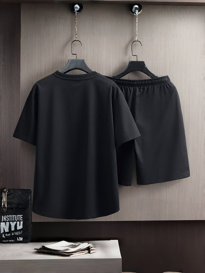 Herren Freizeit Set T-Shirt und Shorts – Modernes Lounge Outfit für Alltag und Sport