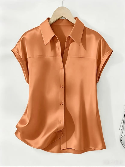 Damen Bluse mit Kragen und Knopfleiste – Eleganter, Zeitloser Stil für Büro und Freizeit