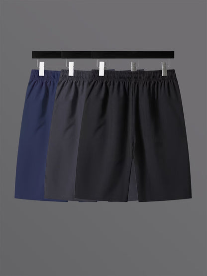 Herren Sportliche Laufshorts mit Reißverschlusstaschen – Bequeme Fitness- und Freizeithose