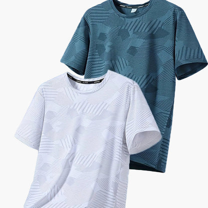 Herren Freizeit T-Shirt Set – Atmungsaktive Kurzarmshirts für Alltag und Sport