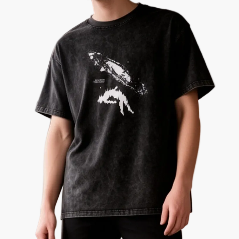 Herren Oversize Streetwear T-Shirt mit Print – Lässiger Stil für Alltag und Freizeit