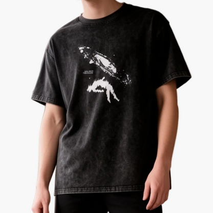 Herren Oversize Streetwear T-Shirt mit Print – Lässiger Stil für Alltag und Freizeit