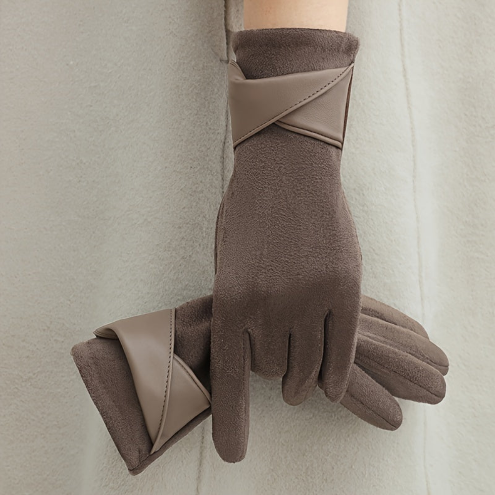 Damen Handschuhe mit Manschetten-Detail