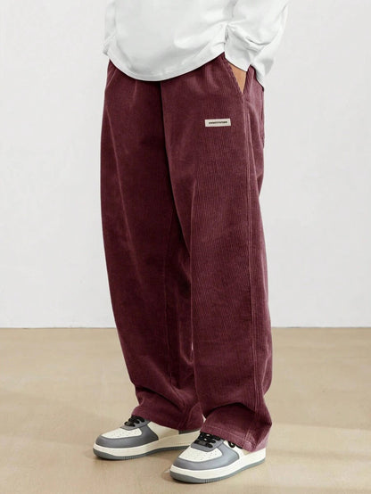Weit geschnittene Herrenhose mit lockerer Passform – Lässiger Stil für Herbst & Winter