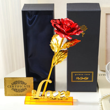 Muttertag Geschenk Deko-Rose im Luxus-Geschenkset für Damen – Ewige Kunstrose als stilvolles Präsent