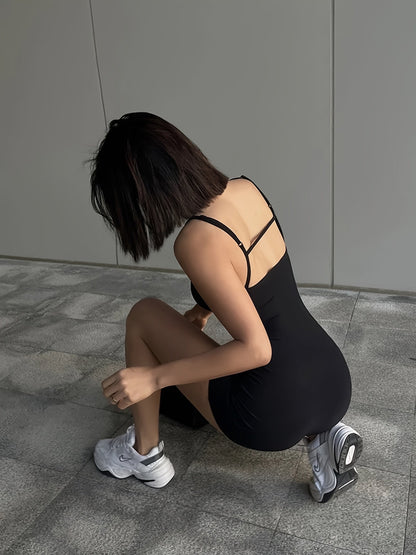 Damen Einteiler Bodycon Romper – Moderner Style für Freizeit & Sport