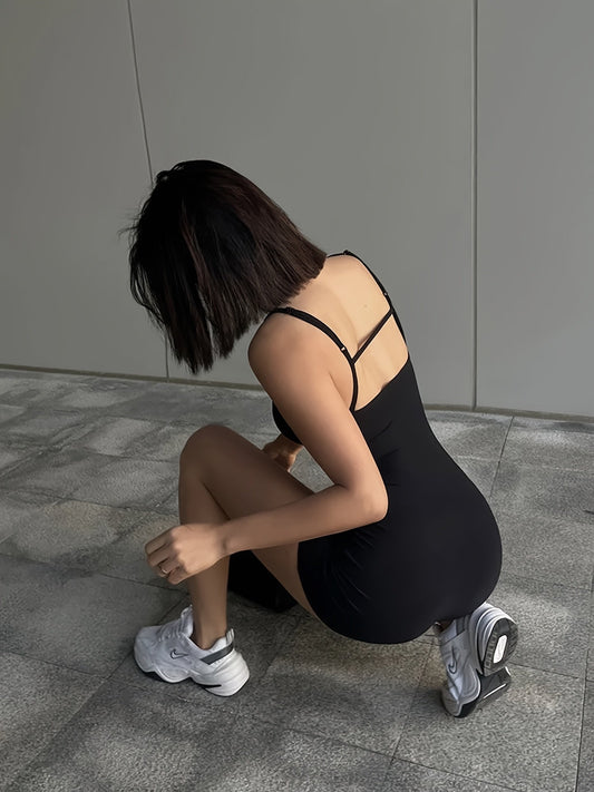 Damen Einteiler Bodycon Romper – Moderner Style für Freizeit & Sport