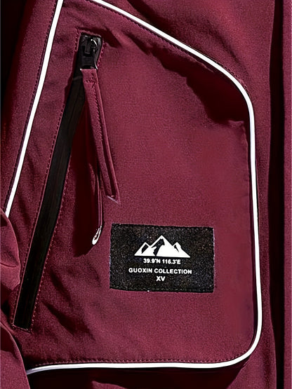 Unisex Kapuzenjacke mit Reißverschluss & Taschen