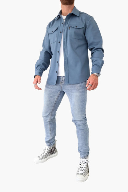 Herren Freizeit Hemd mit Brusttaschen