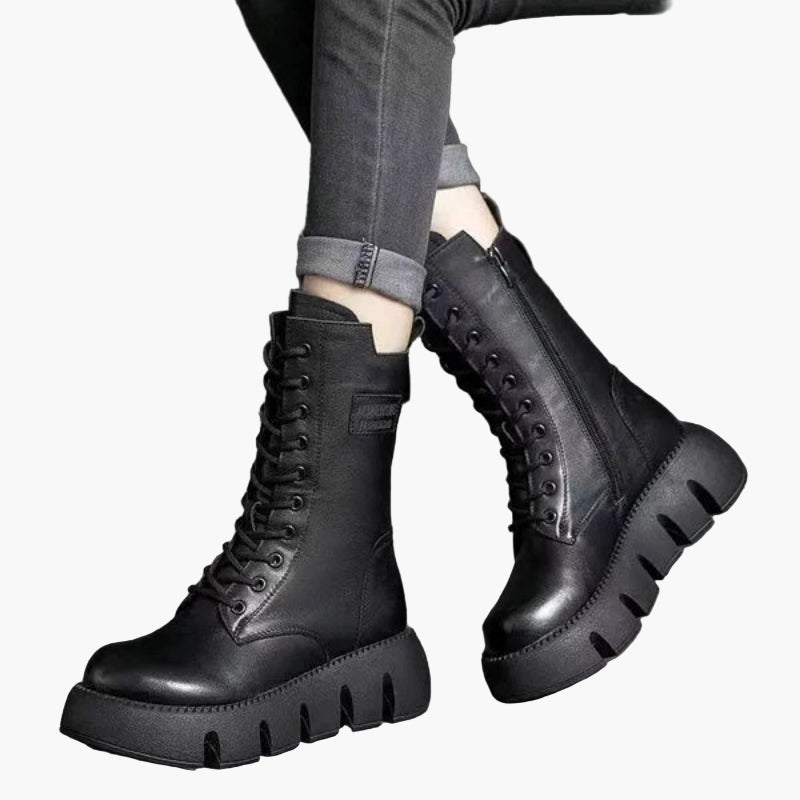 Damen Modische Plateaustiefel mit Orthopädischem Komfort – Winter Alltag & Freizeit