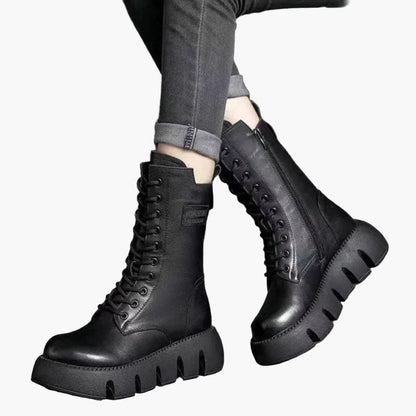 Damen Modische Plateaustiefel mit Orthopädischem Komfort – Winter Alltag & Freizeit