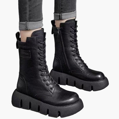 Damen Modische Plateaustiefel mit Orthopädischem Komfort – Winter Alltag & Freizeit