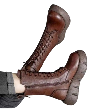 Damen Modische Plateaustiefel mit Orthopädischem Komfort – Winter Alltag & Freizeit