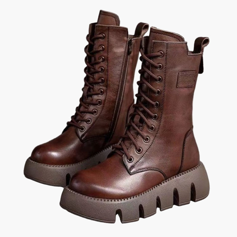 Damen Modische Plateaustiefel mit Orthopädischem Komfort – Winter Alltag & Freizeit