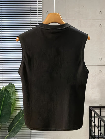Herren Basic Muskelshirt Ärmellos – Lockeres Freizeit-Tanktop für Sport & Alltag