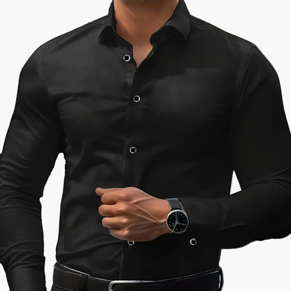 Herren Business Slim Fit Hemd – Elegantes Langarmhemd für Büro und Freizeit