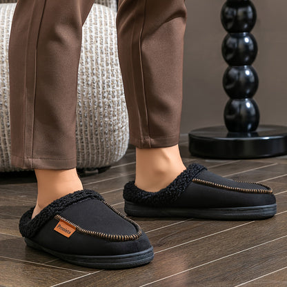 Unisex Winter Hausschuhe mit weichem Futter, Slipper