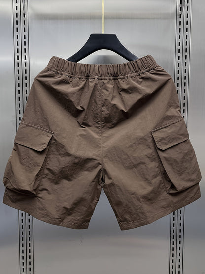 Herren Utility Cargo Shorts mit großen Taschen und Zippern – Funktionale Freizeitshorts