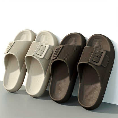 Damen Plateausandalen mit großer Schnalle – Modische Freizeitschuhe für Alltag & Relaxen