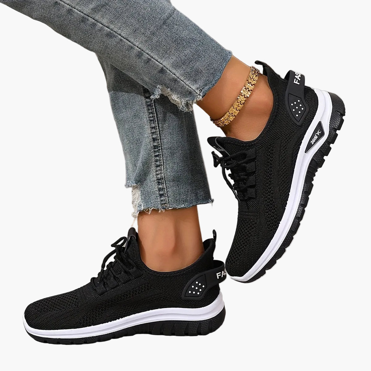 Damen Komfort-Sneaker für Freizeit & Sport – Atmungsaktive Low-Top Schuhe