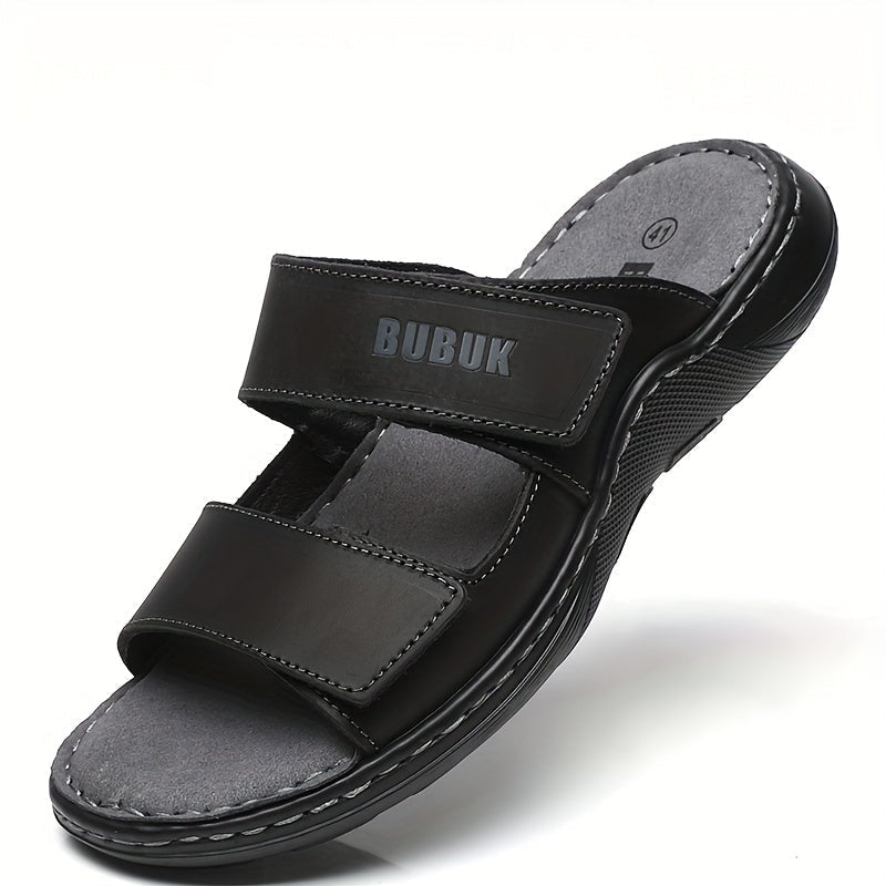 Herren Komfort-Sandalen mit Doppelriemen – Bequeme Hausschuhe für Freizeit und Alltag