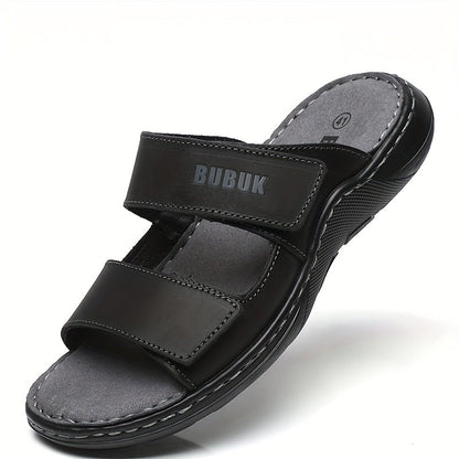Herren Komfort-Sandalen mit Doppelriemen – Bequeme Hausschuhe für Freizeit und Alltag