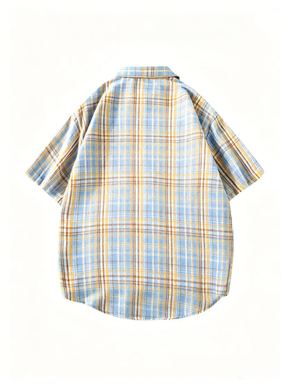 Herren Kurzarm Freizeithemd Kariert – Lässiger Style für Alltag und Freizeit