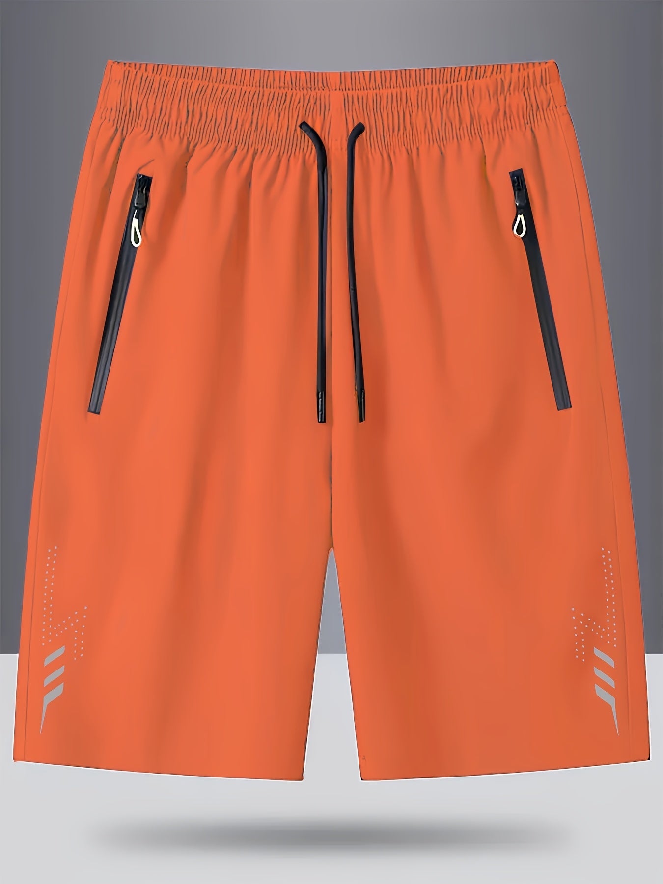 Herren Sportliche Laufshorts mit Reißverschlusstaschen – Bequeme Fitness- und Freizeithose