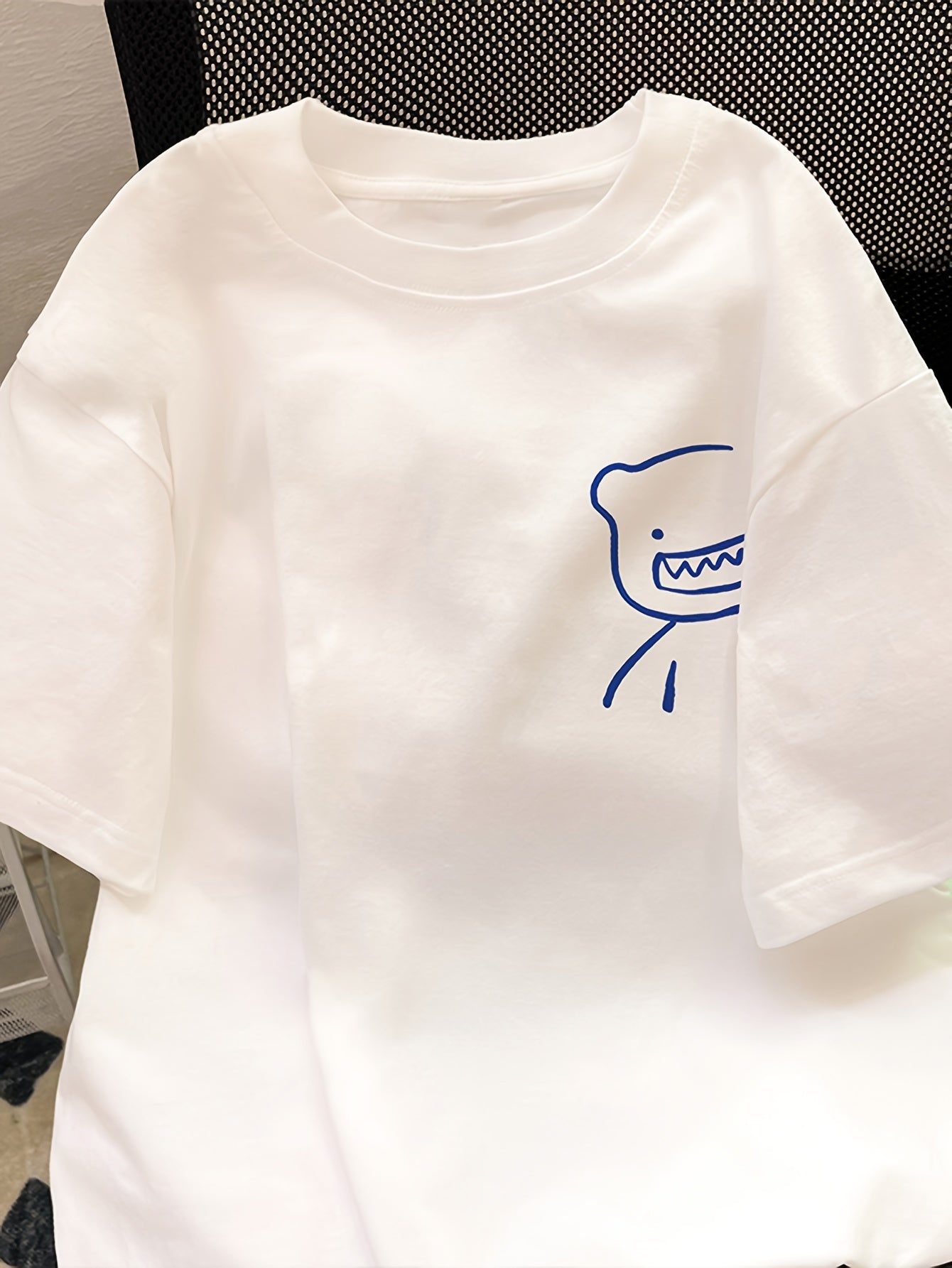 Herren Oversized Streetwear T-Shirt mit Bären Grafik und modernem Kunst-Design