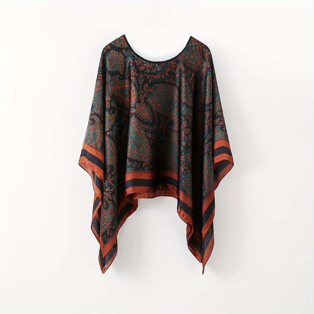 Damen Boho Poncho Tunika – Eleganter Überwurf für Strand und Freizeit