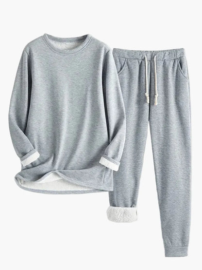 Damen Kuschelige Lounge-Set Zweiteilig – Bequemer Hausanzug für Alltag & Freizeit