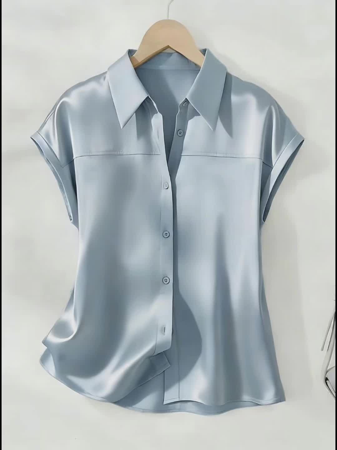 Damen Bluse mit Kragen und Knopfleiste – Eleganter, Zeitloser Stil für Büro und Freizeit