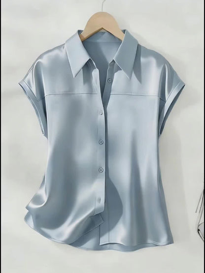 Damen Bluse mit Kragen und Knopfleiste – Eleganter, Zeitloser Stil für Büro und Freizeit