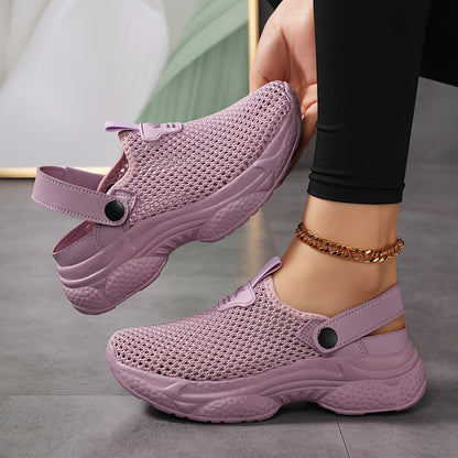 Damen Slip-On Sportliche Clogs – Bequeme Freizeitschuhe mit Fersenriemen